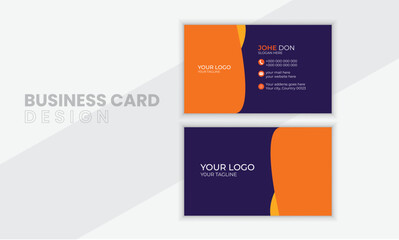 Corporate Business Card Design. Vector illustration