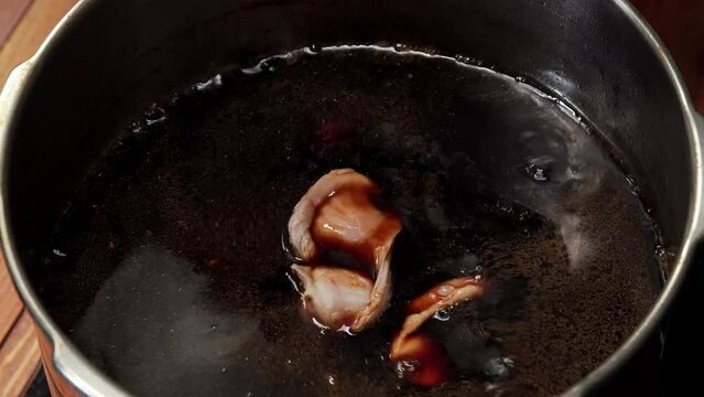 Traditional braised chicken gizzard making process