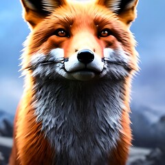 red fox portrait