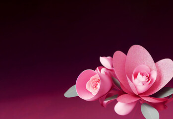 background of pink tone flower, generative art by A.I.