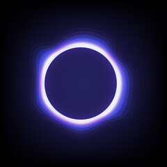 abstract blue circle light effect background .For business, science, technology design.