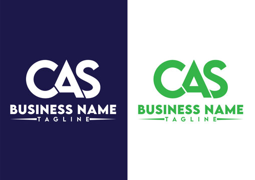 Letter CAS logo design vector template, CAS logo