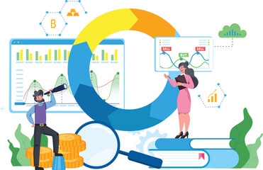 management abstract concept vector illustration set. Human resources, candidates, performance management, find employee, job applicant,HR management software abstract metaphor,tax filling,educational
