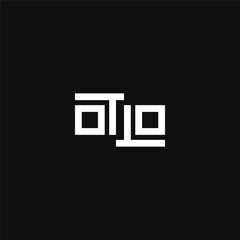 Vector letter OTLO monogram logo design concept