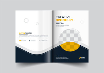 corporate company profile brochure annual report booklet proposal cover page layout concept design