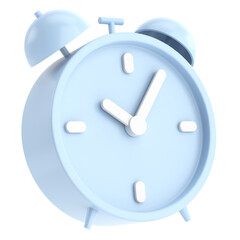 3D alarm clock. 3D illustration.