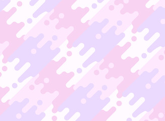 ポップな幾何学模様のシームレスなパターン