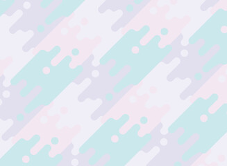 ポップな幾何学模様のシームレスなパターン