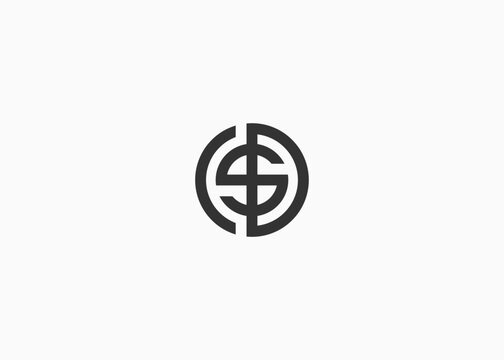 letter ds logo design vector illustration template