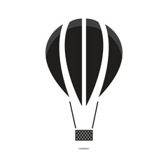Obraz premium air balloon silhouette. Hot air balloon icon
