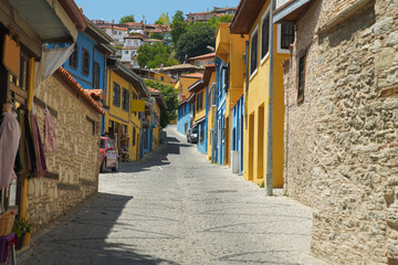 Obraz premium Buildings in Buldan Town, Denizli, Turkiye