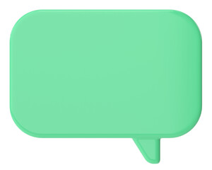 Speech bubble. Chat bubble. 3D illustration.