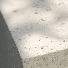 コンクリート風のテクスチャのキューブのクローズアップ。石の質感の明るい正方形抽象背景バナー。ジェネレーティブAI