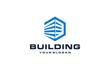 luxury modern architect building logo design