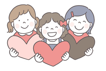 ハートを持った女の子