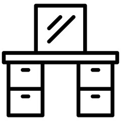 dressers line icon