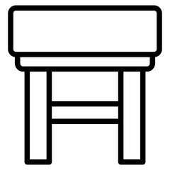 chair line icon