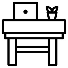workbench line icon