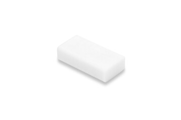 White Eraser Isolated on White Background with Clipping path.