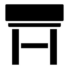 chair glyph icon