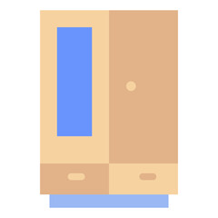 wardrobe flat icon