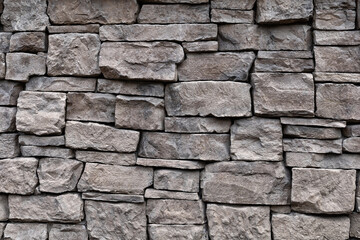 Natural stone wall texture. Rough rock masonry abstract background