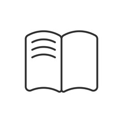 Book icon. Education symbol modern, simple, vector, icon for website design, mobile app, ui. Vector Illustration