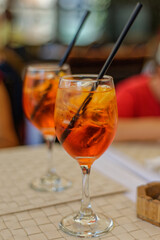 Verres de spritz pour l'apéritif