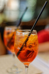 Verres de spritz pour l'apéritif