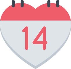 icons valentine’s day calendar