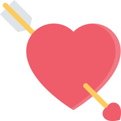 icons valentine’s day heart arrow