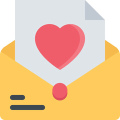 icons valentine’s day love letter