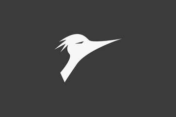 Illustration vector graphic of woodpecker bird head