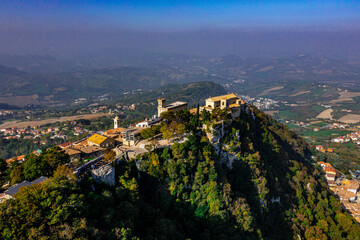 San Marino in Italy with Drone