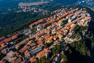 Obraz premium San Marino in Italy with Drone
