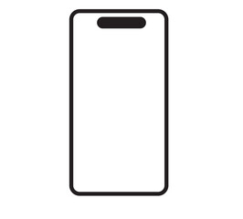 Smart phone vector design. Mobile phone design on white background.