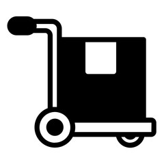 trolley solid icon