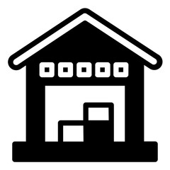 warehouse solid icon