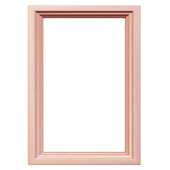 Rectangular Gold Frame 3D Render