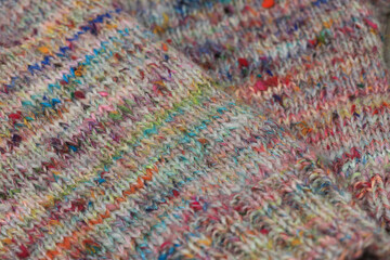 beautiful handknit knitting samples, made with pure organic handspun sheep wool yarn from a...