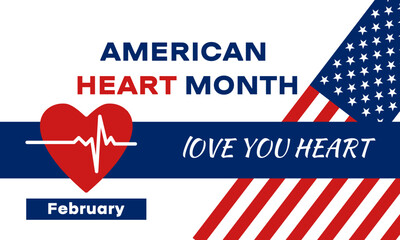 American Heart Month - background, poster, card