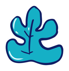 Obraz premium monstera leaf doodle summer element