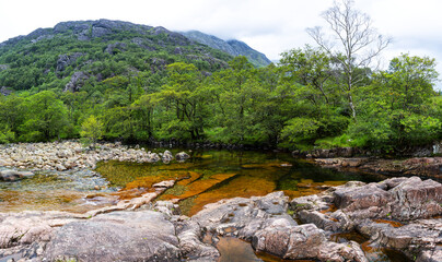 Beautiful landscapes, unspoiled nature, walking on Glen Nevis