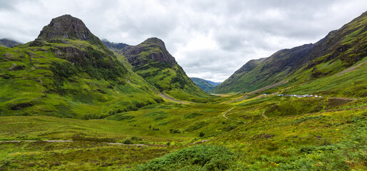 Beautiful views of the Glencoe valley