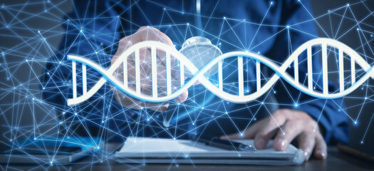 Doctor with a DNA. Science. Medicine