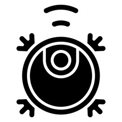 robot vacuum cleaner illustration