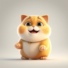 cute cat character