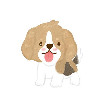 cute dog animal watercolor
