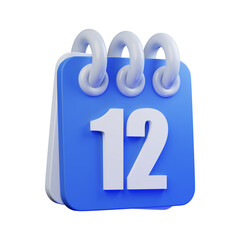 calendar 3d icon ecommerce