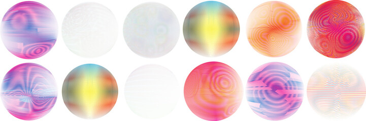 Set of spheres . Lines constructed transparent sphere .Vector  .Technology sphere Logo . Design element for posters, social media, templates, flyers, brochures . Abstract trendy transparent circles